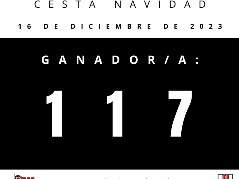 El 117 es el ganador de la Cesta de Navidad IEHCAM 2023